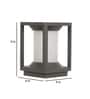 Grey Aluminium 9 Watt Gate Light