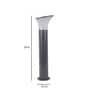 Gabon Grey Aluminium Garden Light