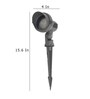Olympia Grey Aluminium Garden Light