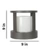 Jayson Grey Aluminium Gate Light