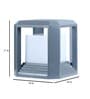 Miya Grey Aluminium Gate Light