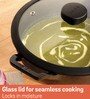 Pre Seasoned 11.8 Inch Non- Stick Black Cast Iron Kadhai with Lid