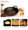 Pre Seasoned 8 Inch Black Cast Iron Kadhai