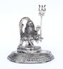 Grey Aluminium Shiva Carved Idol