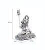 Grey Aluminium Shiva Carved Idol
