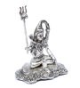 Grey Aluminium Shiva Carved Idol