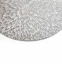 Grey Amey Round PVC Dining Table Placemat