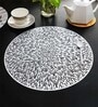 Grey Amey Round PVC Dining Table Placemat