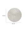 Grey Amey Round PVC Dining Table Placemat