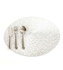 Grey Amey Round PVC Dining Table Placemat