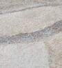Grey and Beige Abstract Polypropylene 5 ft x 2.5 ft Machine Made Runner