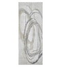 Grey and Beige Abstract Polypropylene 5 ft x 2.5 ft Machine Made Runner