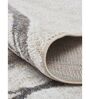 Grey Abstract Polypropylene 6 Ft X 4 Ft Machine Made Carpet