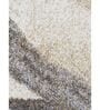 Grey Abstract Polypropylene 6 Ft X 4 Ft Machine Made Carpet