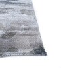 Grey and Black Abstract Viscose 5 ft X 8 ft Hand Tufted Carpet