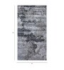 Grey and Black Abstract Viscose 5 ft X 8 ft Hand Tufted Carpet