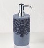 Grey And Black Polyresin Soap Dispenser (380 Ml)