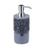 Grey And Black Polyresin Soap Dispenser (380 Ml)