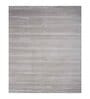 Grey Solid Wool 5 ft x 7 ft Hand Woven Carpet