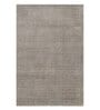 Grey Solid Wool 5 ft x 7 ft Hand Woven Carpet