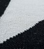 Grey Striped Wool 5 ft x 7 ft Flat Weave Dhurrie