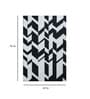 Grey Striped Wool 5 ft x 7 ft Flat Weave Dhurrie