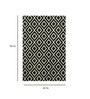 Grey Geometric Wool 5 ft x 7 ft Hand Tufted Carpet
