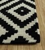 Grey Geometric Wool 5 ft x 7 ft Hand Tufted Carpet
