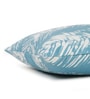 Grey and Blue Velvet Abstract 16x16 inches Cushion Cover Set of 2
