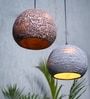 Grey and Copper Vintage Antique Combo Hanging Light