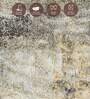 Grey and Cream Abstract 3x5 Feet Machine Made Carpet