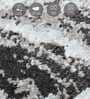 Grey and Cream Abstract 3x5 Feet Machine Made Carpet