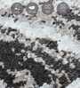 Grey and Cream Abstract 4x6 Feet Machine Made Carpet
