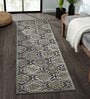 Grey and Cream Neo Persian 2x7 Feet Machine Made Runner