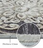 Grey and Cream Neo Persian 5x7 Feet Machine Made Carpet