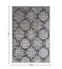 Grey and Cream Neo Persian 5x7 Feet Machine Made Carpet