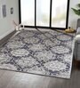Grey and Cream Neo Persian 5x7 Feet Machine Made Carpet
