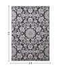 Grey and Cream Persian 3x5 Feet Machine Made Carpet