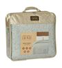 Grey and Orange 50% COTTON, 50% POLYESTER Solid 90 GSM King Bed Comforter