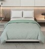 Grey and Orange 50% COTTON, 50% POLYESTER Solid 90 GSM King Bed Comforter