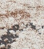 Grey and Orange Abstract Polypropylene 5 ft x 2.5 ft Machine Made Runner