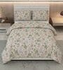 Grey and Pink 100% COTTON Solid 105 GSM Double Bed Comforter