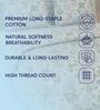 Grey and Pink 100% COTTON Solid 105 GSM Double Bed Comforter