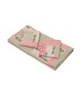 Grey And Pink Floral 210 TC Cotton Queen Sized 1 Double Bedsheet 2 Pillow Covers
