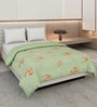 Grey and Pink Polyester Solid 200 GSM Double Bed Comforter