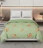 Grey and Pink Polyester Solid 200 GSM Double Bed Comforter