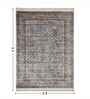 Grey and Rust Persian 3x5 Feet Machine Made Carpet