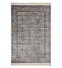 Grey and Rust Persian 4x6 Feet Machine Made Carpet