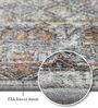 Grey and Rust Persian 5x7 Feet Machine Made Carpet