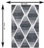 Grey Wool And Cotton 5 X 8 Ft Hand Tufted Carpet